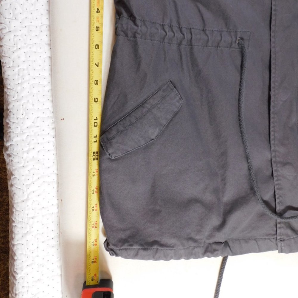 Pleione Women's Dark Gray Military Vest Size L - Picture 8 of 14